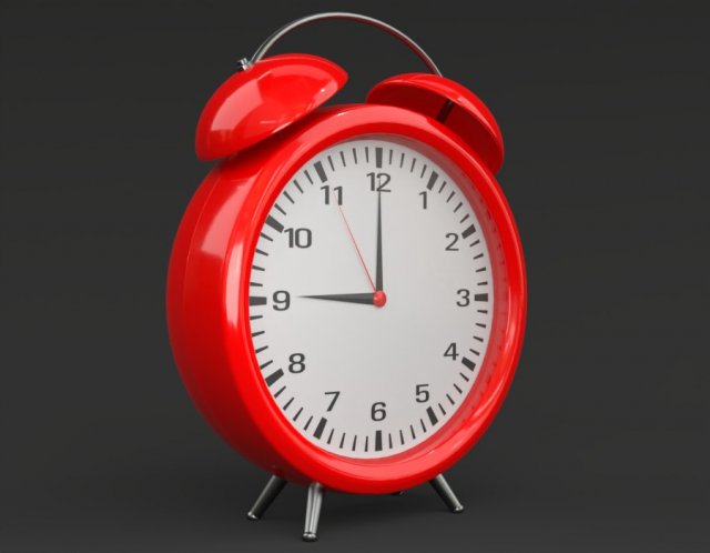 Alarm clock 3D 模型 .c4d .max .obj .3ds .fbx .stl .blend 