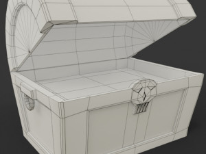 Stylized treasure chest 3D Модель