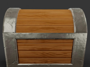 Stylized treasure chest 3D Модель