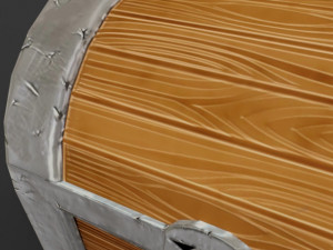 Stylized treasure chest 3D Модель