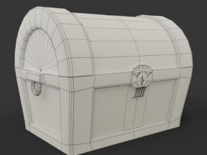 Stylized treasure chest 3D Модель