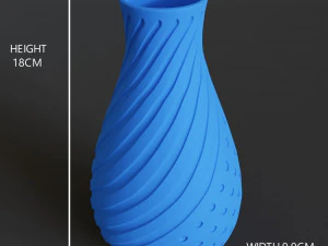Beautiful Spiral Vase 3d Print 3D Print Model