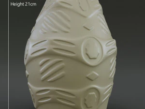 Carved Vase design 3D Print Model