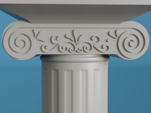 Roman column candle holder 3D-Druckmodell