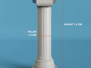 Roman column candle holder 3D Print Model
