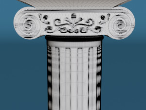Roman column candle holder 3D-Druckmodell