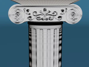 Roman column candle holder 3D Print Model