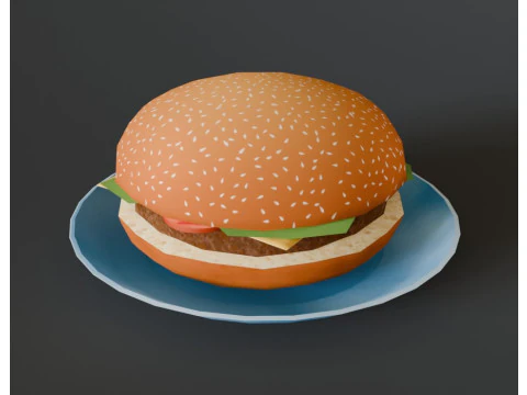 Hamburger stilizzato Modello 3D