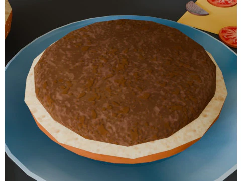 Hamburger stilizzato Modello 3D