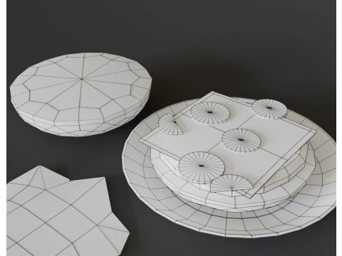 Hamburger stilizzato Modello 3D