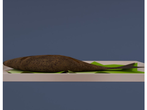 Stylized roasted fish 3d 3D मॉडल