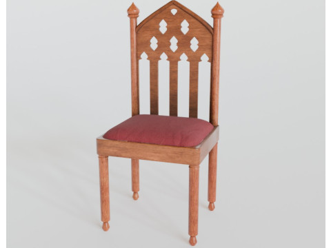 Medieval chair 3D 모델