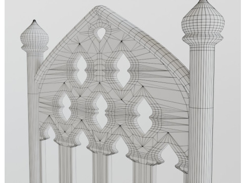 Medieval chair 3D मॉडल