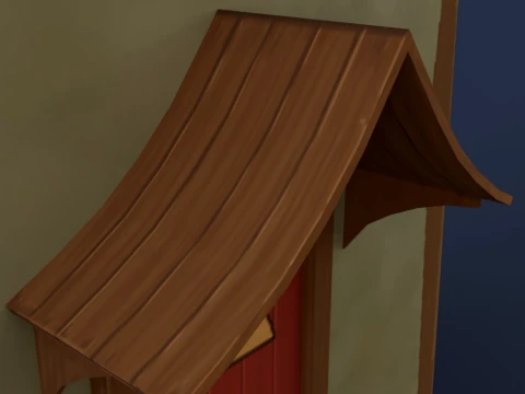 Stylized Fantasy House 3D Model