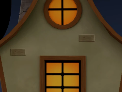 Stylized Fantasy House 3D Model