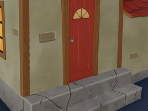 Stylized Fantasy House 3D Model