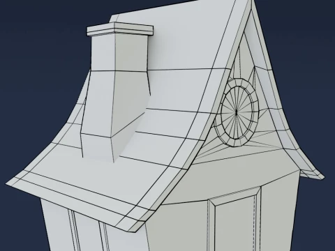 Stylized Fantasy House 3D Model