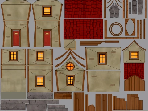 Stylized Fantasy House 3D Model