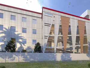 hospital facade Modèle 3D