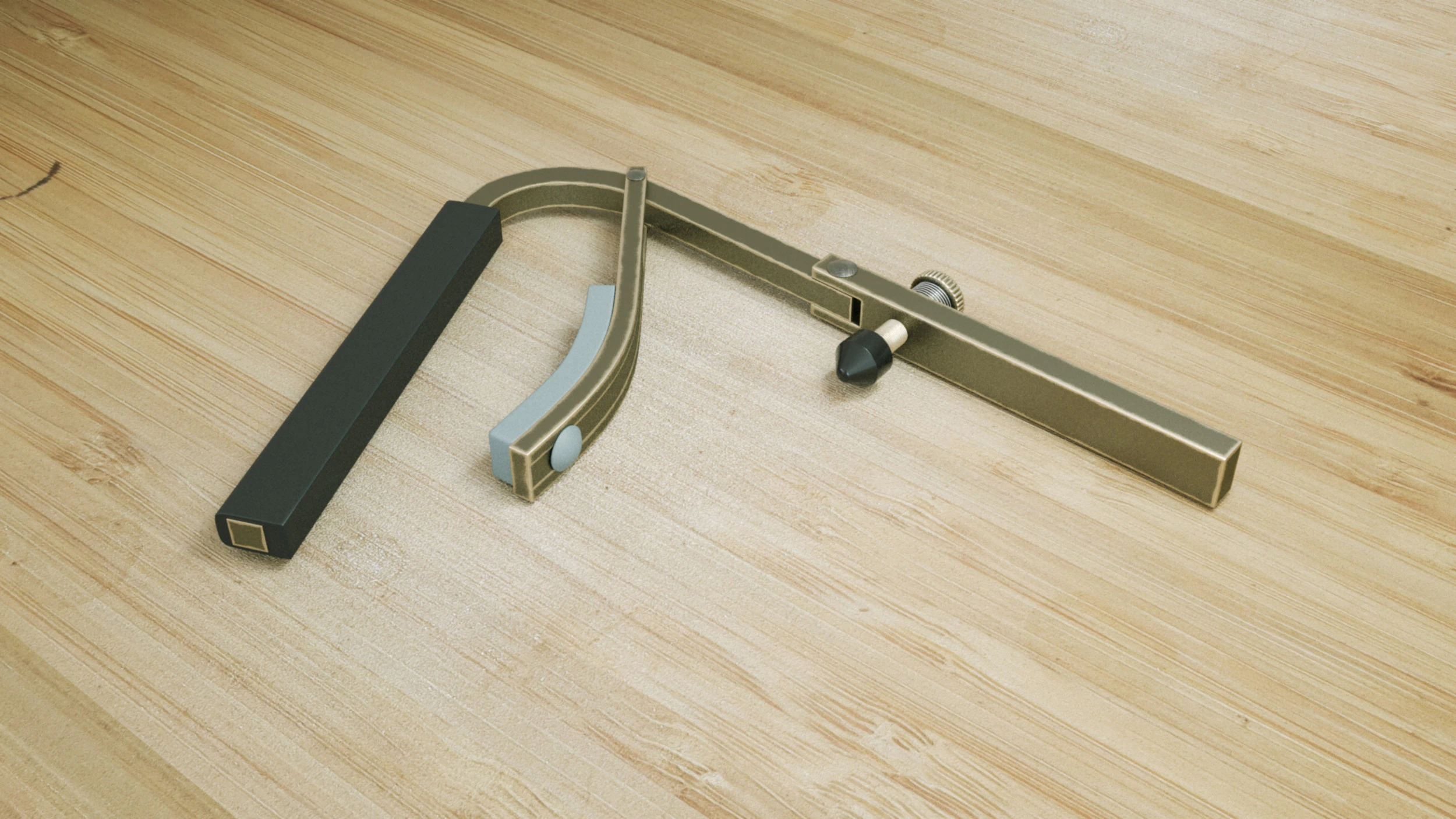 Cejilla guitarra elctrica 3D Model .c4d .max .obj .3ds .fbx .stl .blend 