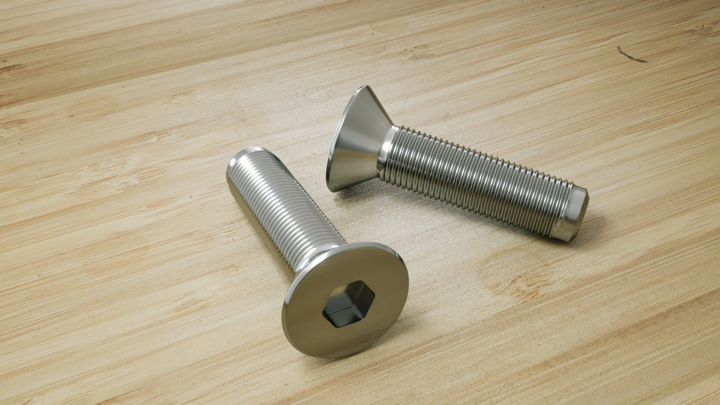 Tornillo allen 3D Model .c4d .max .obj .3ds .fbx .stl .blend 