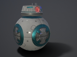 bb-9 e rebels two skins 3D Model