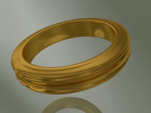 ring golden 3D Print Model