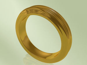 ring golden 3D printmodel