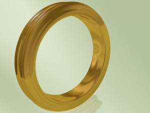 ring golden 3D printmodel