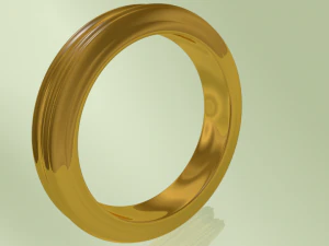 ring golden 3D Print Model