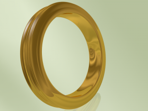 ring golden 3D printmodel