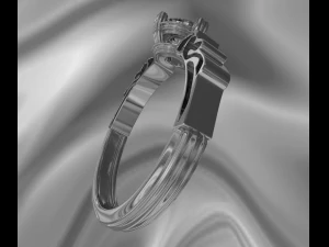 engagement ring 3D Print Model