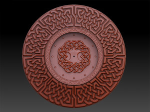 celtic wall clock Model 3D