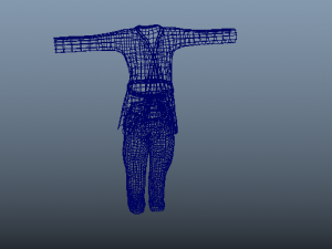 karate cloths suit 3D Model