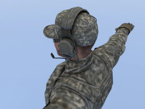 military man character 3D Model