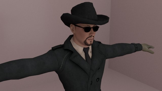 Mafia man Modelo 3D .c4d .max .obj .3ds .fbx .stl .blend