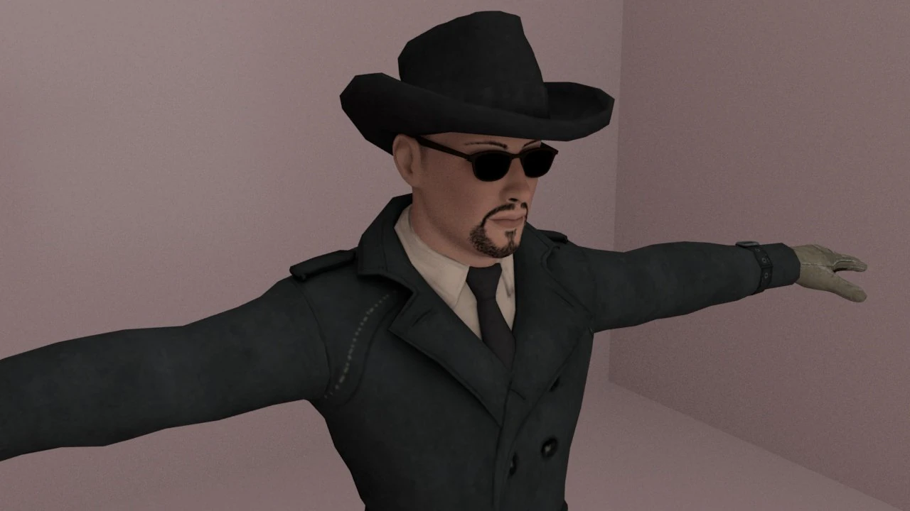 Mafia man 3D Model .c4d .max .obj .3ds .fbx .stl .blend 