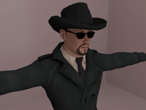 Homem da m&aacute;fia Modelo 3D