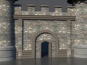 castle gate 3D Model