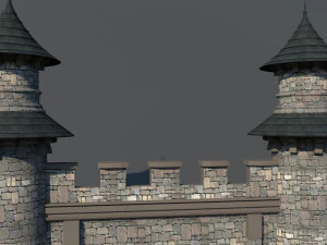 castle gate 3D Model
