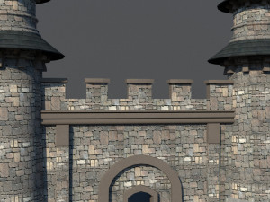 castle gate 3D 模型
