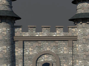 castle gate 3D Model