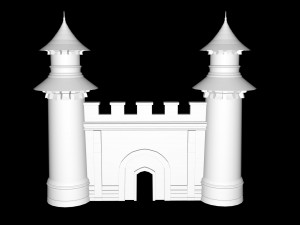castle gate 3D 模型