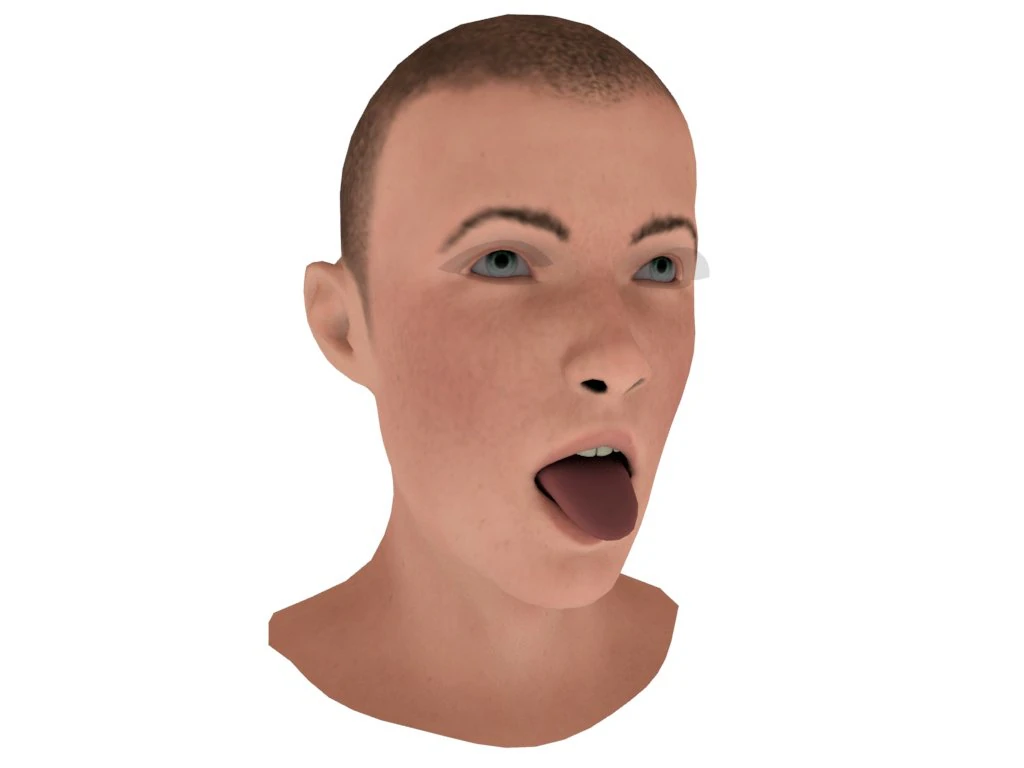 open mouth 3D Model .c4d .max .obj .3ds .fbx .stl .blend 