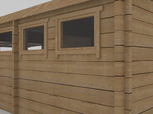 woody garage 3D Model