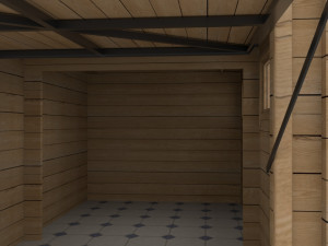 woody garage Modelo 3D