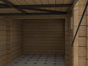 woody garage 3D Model