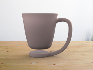 unique coffee mug Model 3D