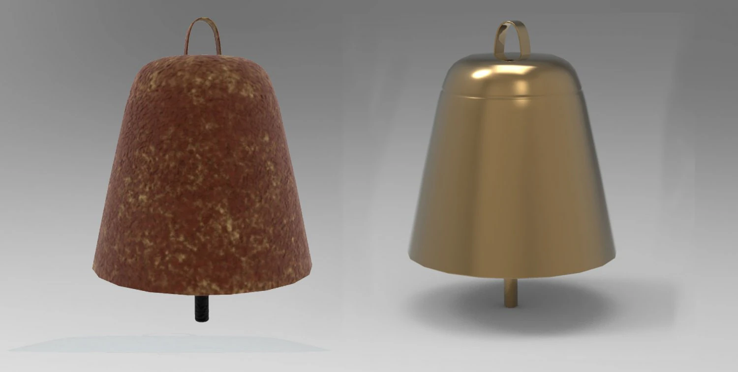 bell 3d 3D Model .c4d .max .obj .3ds .fbx .stl .blend 