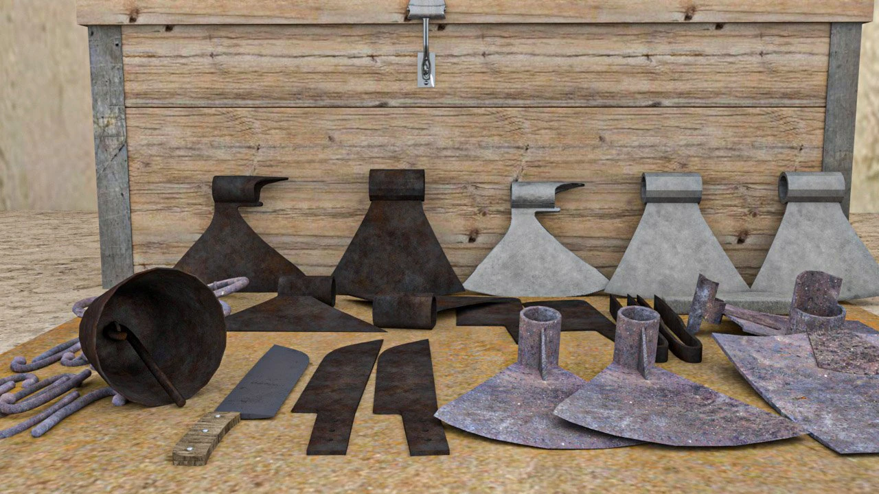 blacksmith assets 3D Model .c4d .max .obj .3ds .fbx .stl .blend 